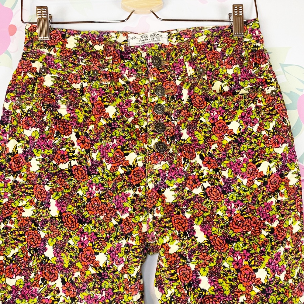 NEW Free People Sun Chaser Floral Skinny Pants - Picture 6 of 16